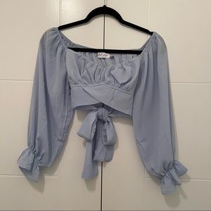 Petal & Pup blue crop top